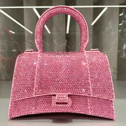 Moda küçük rhinestone elmas tote çanta kadınlar erkek klasik flep crossbody omuz çantası lüks deri tasarımcı çanta pochette debriyaj seyahat alt koltuk çantası