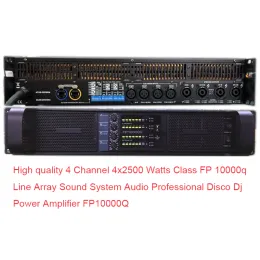 Förstärkare av hög kvalitet 4 kanal 4x2500 watt klass FP 10000Q Line Array Sound System Audio Professional Disco DJ Power Amplifier FP10000Q