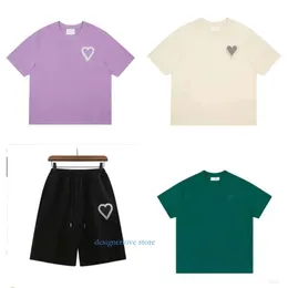 Haikyuu Paris T 셔츠 남자 디자이너 Amis 패션 브랜드 Tees Mens 여자 고급 캐주얼 Tshirt 라운드 넥 코어 여성 티 셔츠 남자 복장