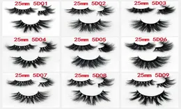 25mm 5d Nerze Wimpern handgefertigte Vollstreifen Wimpern dramatische Nerz Wimpern Vollvolumen Falsches Eyelash8695574