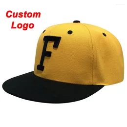 Beralar Özel Duck Pıhtılı Kapa Patchwork Sarı Renkli Adı Metin Logo Yaması Çok renkli Hiphop Beyzbol Futbol Tenis Şapkası