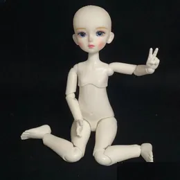 Dolls 16 Bjd Doll With Makeup 30Cm Mechanical Joint Body Opened Head Diy Kids Girls Toy Gift White Skin 240304 Drop Delivery Toys Gi Dh1Hf