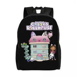 Backpack Kids Gabby Group Backpacks For Men Women Water Resistant College School Dollhouse Cakey And Catrat Bag Print Bookbag