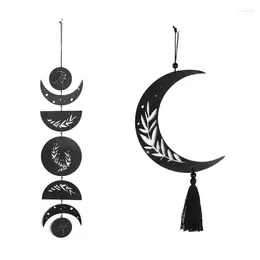 Decorative Figurines Bohemia Sun Moon Pendant Tapestry Ornament Wall Art Decor Crafts For Bedroom Living Room Dormitory