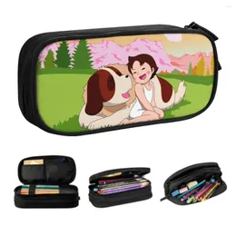 Heidi und Ziegenstiftkoffer für Boy Girl große Kapazität Cartoon Alps Mountain Pen Box Bag School Supplies