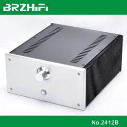 Förstärkare Brzhifi BZ2412B aluminiumlegering Chassis 1969 Klass A Power Amplifier Case Quality Heat Dissipation för maskinskal