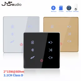 Kit Kit Kit Bluetooth Compatible Verstärker in der Wall USB SD -Kartenmusik Panel Smart Home Hintergrund Audio -System Stereo Hotel Restaurant I Car