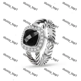 Dy Ring Fashion Men Ring Anello David Yurma Rings for Woman designer gioielli Silver Vintage X Mens Luxury Women Man Boy Lady Gift Party di alta qualità 24SS 630