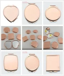 Nuovo sublimazione Blank Rose Golden Makeup Mirrors Sublimation Specchio cosmetico Trasferimento di trasferimento di consumo 2311729