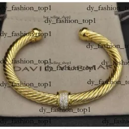 David Yurma Armband 2024 Designer Armband Dy Luxury Twisted Pearl Head Women Fashion Versatile Twist Armband smycken Bröllopspresent 5mm David Yurma Jewelry 586