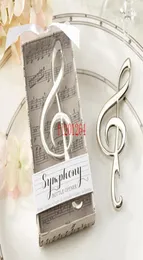 FedEx DHL Fast Shippig Whate Swedding Sweem Party Favors Clef Music Note Gotler Opener 50pcslot8788536