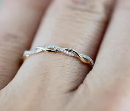 2019 Новые крошечные творческие кольца для женщин уникальный цвет розового золота.