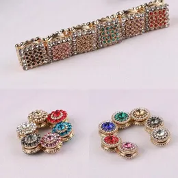 Broszki 12 pary Rhinestone bezpieczny broszka hidżab mocny metalowy magnetyczny klips bez zaczepów Pins Magnet Muzułmański luksusowy akcesorium