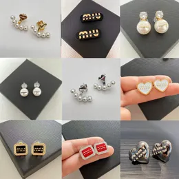 Hot sell fashion designer luxury earrings 925 silver for women earrings jewelry M i u series women earring accessories as an engagement birthday gift for couples