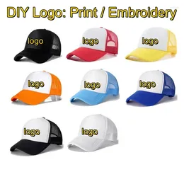 Ball Caps Kids Baby LOGO DIY LOGO DIY SUMPH MASH Baseball Trucker Hat para meninos meninos Esportes de espuma Viseira Chapéus