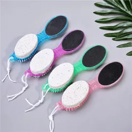 1PC Foot File Pumice Stone Dead Skin Remover Brush Pedicure Grinding Tool Random Color Hot Selling 4 Side Use