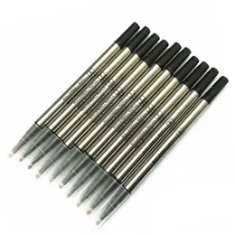 Ballpoint Pens Wholesale 10 PCS/Lot Pen Design Discl Rod Cartridge Special for Rollerball Black Ink Recharge Office Stationery Drop DHA9V