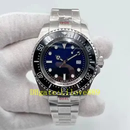 2024 Luxury Men's Watch 3135 Automatische Bewegung 44mm 116660 Blau -Gradienten Saphir wasserdichtes Zifferblatt Platingurt