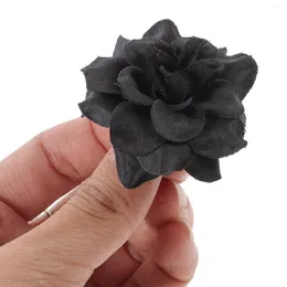 장식용 꽃 50 pcs rose flower wedding pritificial silk bonnet vine black