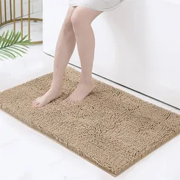 Tappeti di chenille di lusso assorbente tappeto da bagno extra morbido extra lavacabile moquette da bagno non slittabile tappeto da bagno adatto al tappeto 240419 240419