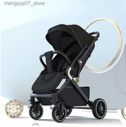 Barnvagnar# Högt landskapschockabsorption Baby Barnvagn Portable Travel Folding Pags sitter och ligger i båda riktningarna Baby Carriage