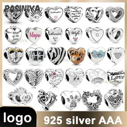Löst ädelstenar 12 Heart Charms Collection 925 Sterling Silver Charm Kinesisk fabrik Original grossist för smyckenillverkning