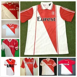 Retrò Monaco Soccer Jersey 82 90 91 92 94 95 96 97 Tuybens Dalger Vintage come Ben Yedder Jovetic Golovin FlCage Jorge Football Shirt 1909