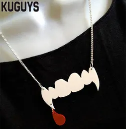 Hallowmas Vampire Tooth Necklace a ciondolo Fashion Acrilico gioiello1287631