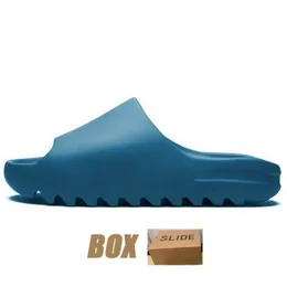 2024 designer slide foam runners slippers mens women famous sandals slides light blue luxurys rubbers loafers shoes big size with box
