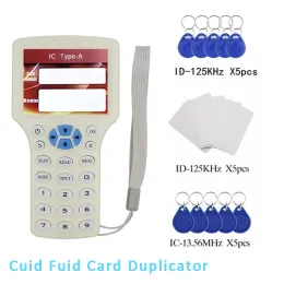 Scheda Nuova copiatrice RFID portatile 13.56MHz NFC Smart Chip Card Reader Cuid/Fuid Tag Crittle Cracking Writer 125KHz Badge Duplicatore