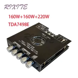 Amplifier 160WX2+220W Bluetooth 5.0 TDA7498E 2.1channel HIFI Digital Power Amplifier Module High And Low Tone Subwoofer Amp Board HT21 AUX