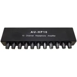 Amplifier 10 Channel Stereo Headphone Amplifier Audio (1input 10 output ) Preamplifier Independent Vol Adjust NJM4556A DC1224V 1PC