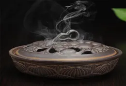 Stor spole aroma censer keramisk mygginjode brännare vardagsrumskontor rökelse pinnhållare hem dekoration ornament1824940