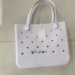 Sacca bogg silicone spiaggia grande tote di lusso eva plastica spiaggia caramelle sacchetta cosmetica borse da viaggio per vaselli da viaggio per gelatina per estate