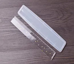 Stampo silicone in resina rigatto 20 cm Craft fai -da -te fatti flessibili argilla epossidica argilla a resina epossidica fatta a mano Misurazione di gioielli righerali che producono strumenti 7108350