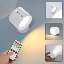 Ściana LED LIGHT 3 Poziomy jasności 3 tryby kolorów Ścigły Ściany 2000 mAh Bateria obsługiwana 360 ° Rotatable Touch Control