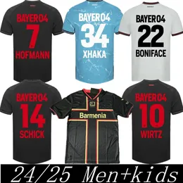 24 25 Bayer 04 Leverkusen Soccer Jerseys 2023 2024 2025 Home Away Third Demirbay Wirtz Bakker Bailey Home Ch Aranguiz Paulo Schick Fans Players Football Shirt Kits