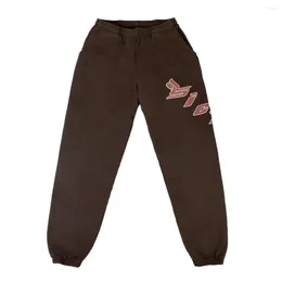 Calças masculinas High Luxury Men 2024 De Pain Ian Connor Sicko Brown Confortável algodão Parkour Sweat Casual Sortpantes R08