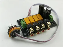 Amplificador HiFi sem perda de áudio 4 pares RCA Input Fonte Seletor Seletor Signal Switching Switch Switch Splitter para amplificador de pré -amplificador