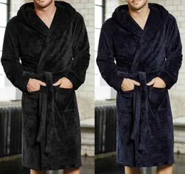 Men 2021 Warm Super Soft Flannel Coral Fleece Long Bath Robe Mens Kimono Bathrobe Male Dressing Gown Robes Towel high quality7139998