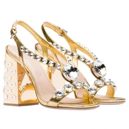 2024 donne signore di pelle di pecora vera pelle da 10 cm tacchi alti cotti sandali estivi casual feste gladiator scarpe gladiator diamanti con fibbia per peep-toe 3 colori 35-43 hh