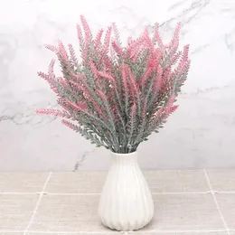 Decorative Flowers DociDaci Lavender Artificial Plastic Fake Plants Wedding Home Garden Decoration Bridal Bouquet Pography Props Product