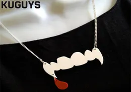 Hallowmas Vampire Tooth Pendant Halsband Fashion Acrylic Jewelry3595438