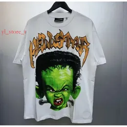 Hellstart koszulka Rappe męskie i damskie koszulka Raper Piosenkarz para ta sama krótkie rękawe Top Street Retro Hell's T-Shirt Męska koszula S-XL 8053