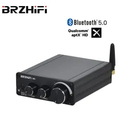 Amplifier BRZHIFI Bluetooth 5.0 QCC5125 MA12070 Amplifier 2*80W 2.1 Power HD Audio AUX APTX APTXHD HiFi Mini Amp DIY Stereo Home Theater