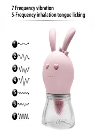 Quer Rabbit Licking Język wibratorowe jaja pochwy płciowe zabawki dla kobiety sutki ssanie stymulatora gspot łechtaczka body masażer057693