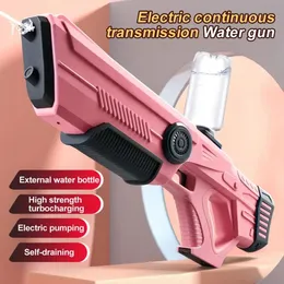 Y1 10m Range Electric Water Gun for Children and Adults Supports Automatic Absorption External Bottle Summer Toy 240420