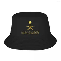 Berets unisex wiader kapelusze królestwo Arabii Saudyjskiej Arabia emblemat letnie pakieły na zewnątrz sportowe czapki rybackie Panamka prezenty pomysł