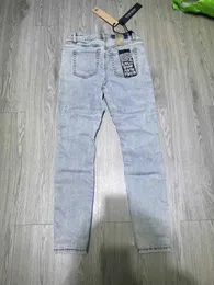 Jeans masculinos Ksubi Jeans Fashion Baggy Brand genuína elástica roxa Casual Long Summer Summer New Stylek86D Jeans Uomo 5wtgnykm