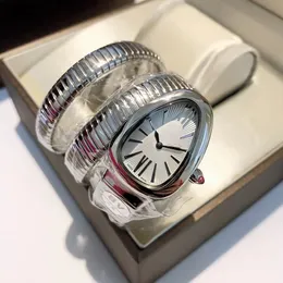 Projektantka WomenWatch Montre moda wąż zegarek najwyższej jakości serpentynowy zegarek z diamentowymi zegarkami damskimi